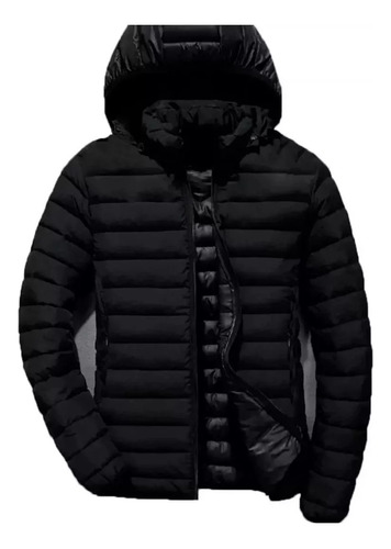 Jaqueta Puffer Bobojaco Masculina Inverno Capuz Removivel