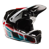 Casco Fox V3 Rs Syz Black Motocross Enduro