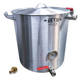 Olla Cerveza Artesanal Hervido 30l Valvula + Sist Whirpool