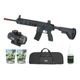 Rifle De Airsoft Neptune 416-l 6mm Aeg - Rossi + Kit