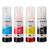 Tinta Epson Original 544  Juego X 4 / L3110,l3250,l5290