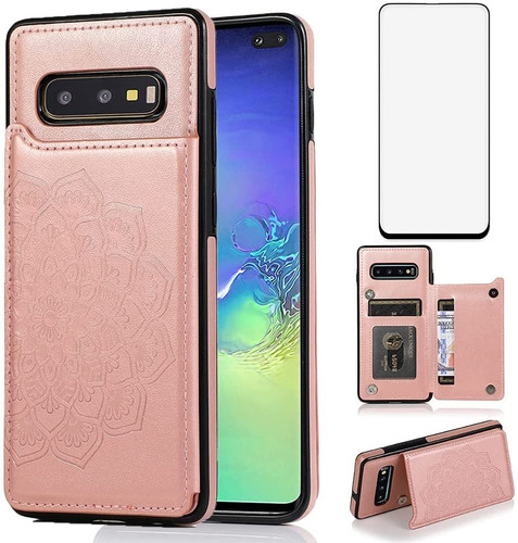 Funda Para Samsung Galaxy S10e, Rosa/billetera/cuero