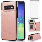 Funda Para Samsung Galaxy S10e, Rosa/billetera/cuero