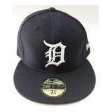 Gorra New Era Original Tigres De Detroit Varias Medidas Azul Marino Letras Blanca