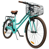 Bicicleta Vintage Menta Retro 6vel. 26r Canasta Freno