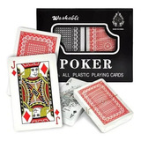 Baraja Cartas Juego Poker Plastificadas Lavable Trucos