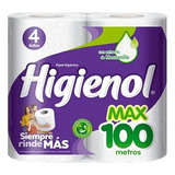 Papel Higienico Higienol Max 100mts X4rollos (bultox10)