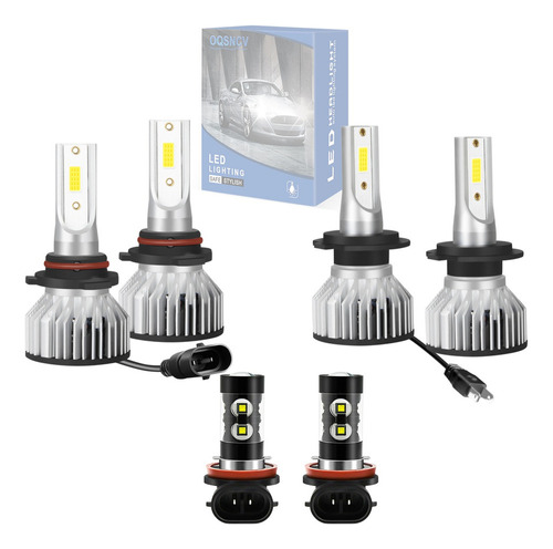 000 Kit De Faros Led H4 H13 9007 Para Luz Alta Y Baja