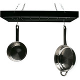 Fox Run Rectangular Hanging Pot Rack With Chains And 6 Ho...