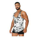 Camiseta Olímpica Tanktop Jj Malibu Corte Abierto Tie Dye