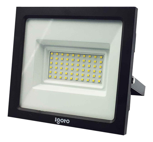 Reflector Reflector Led Igoto Ref050 50w Con Luz Luz Fria Y Carcasa Negro 110v/240v