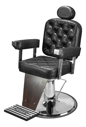 Cadeira Salão Beleza Barbearia Barbeiro Top Premium Cor Preto