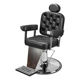 Cadeira Salão Beleza Barbearia Barbeiro Top Premium Cor Preto