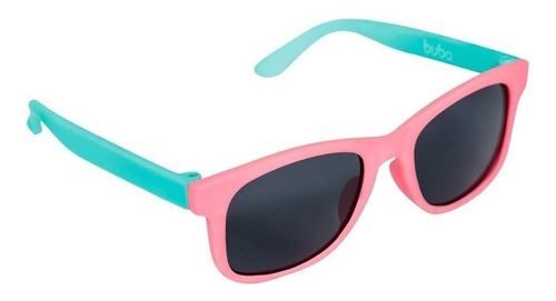 Óculos De Sol Buba Baby Color 0-3 Anos, Design Pink, Cor Rosa Armação De Elastômero Termoplástico, Lente De Policarbonato Haste De Elastômero Termoplástico