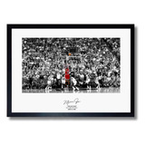 Quadro Emoldur Poster Jordan Nba Bulls Moldura Vidro 60x43cm