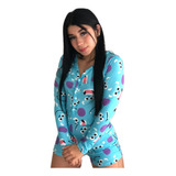 Pijamas Enterizo Para Mujer, Diseño Moster In ( Solivan ) 