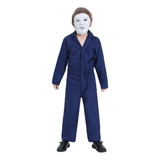 Michael Myers Halloween Mono Cosplay Disfraz Con Mascarilla For Niños