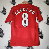 Camiseta Liverpool 2004/2005 #8 Gerrard