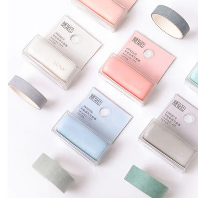 Cortador De Cinta Washi Tape Clips De Colores Sólidos