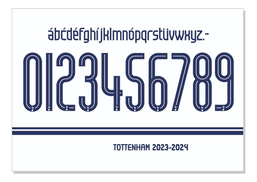 Tipografía Tottenham Hotspur 23/2024 Y Vector