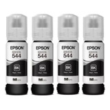 Kit X5 Tinta Epson 544 Negra Original L3110 L3210 L3150 