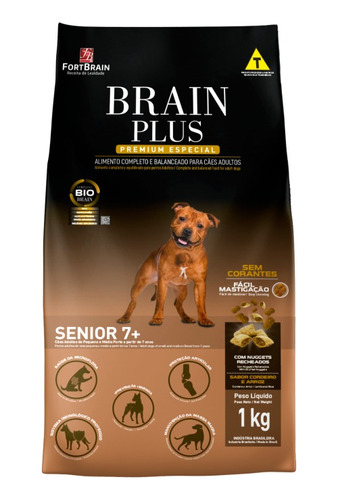 Ração Fort Brain Idoso Cães Sênior 10 Kg 