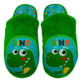 Pantufla Infantil Perezozaz Estilo Dino