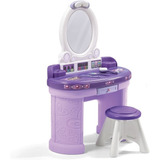 Step2 Pretty  Posh Vanity Con Taburete | Juego De Tocador Pa