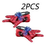 2 Piezas Guante Spiderman Lanza Telaranas De Web Shooter