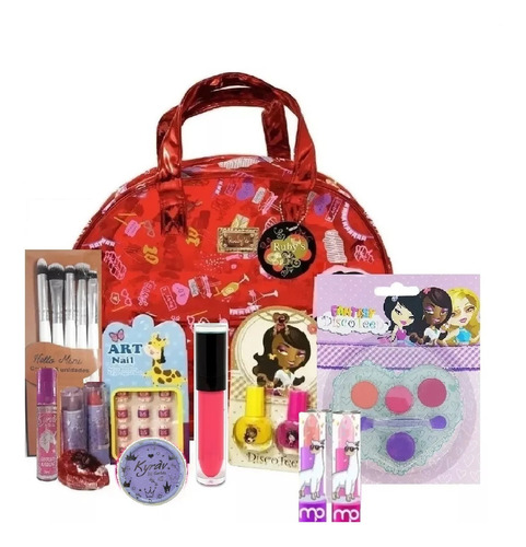 Necessaire Maleta Kit Maquiagem Infantil Completa Ruby Kids