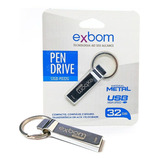 Pen Drive 32gb Que Cabe No Bolso Material Metal Barato + Nf