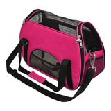 Bolsa Transporte Nylon 600 Atenas São Pet Cão E Gato Rosa