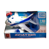 Avion Juguete A Friccion Luces Y Sonido 