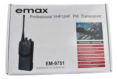 Radio Transmisor Profesional Vhf/uhf Nuevo Emax Em-9751