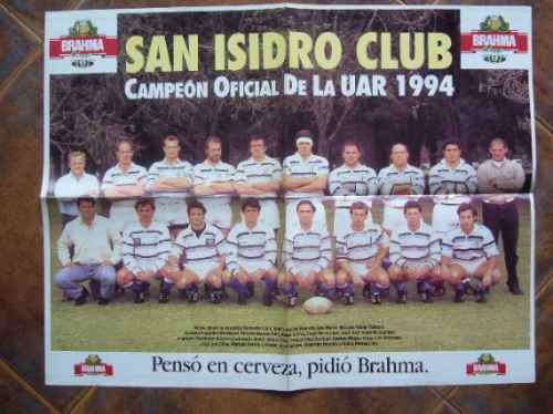 Poster / San Isidro Club Campeón Rugby 1994