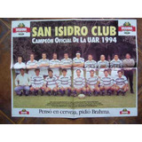 Poster / San Isidro Club Campeón Rugby 1994