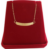 Pulseira Infantil Ouro Placa 18k Unisex- Reali Joias