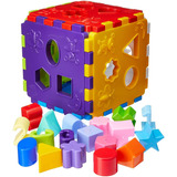 Brinquedo Educativo Cubo Didático 18 Peças Encaixe