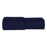 Lençol Avulso Cama Box Casal Com Elástico 400 Fios Luxo Cor Azul-marinho Desenho Do Tecido Liso