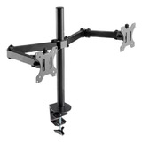 Suporte De Mesa Para Tv Monitor Braço Articulado Duplo