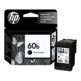 Cartucho Tinta Original Hp 60b Preto Everyday 4,5ml Cc636wb