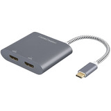 Usb C A Hdmi Doble 4k, Cablecreation Adaptador Usb Tipo C...