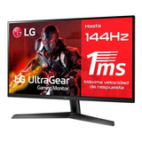 Monitor Gamer 27 LG Ultragear 144hz 1ms Fhd Ips 27gn60r-b Color Negro