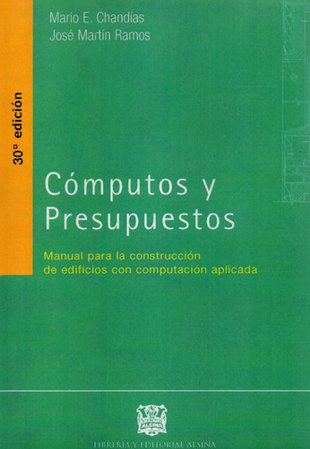 Computos Y Presupuestos 30 Ed