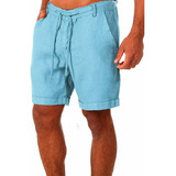 Shorts Masculinos De Linho, Shorts De Praia, Calça Cargo, S