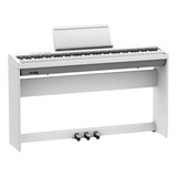 Piano Digital Roland Fp-30x Branco Móvel E Pedal Triplo Fp30 110v/220v