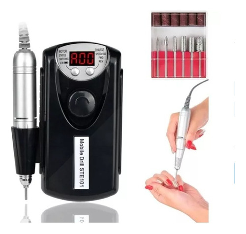 Maquina Torno Inalambrico Uñas 30000rpm Manicure Pedicure