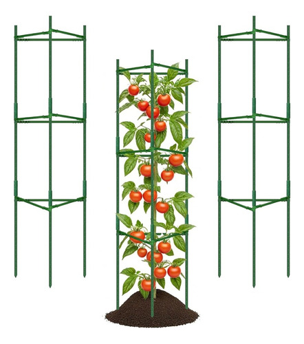 3 Soporte Tutor Plantas Trepadoras Enredaderas Rosales 124cm