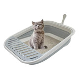 Caja De Arena Plegable Compatible Con Gatos.