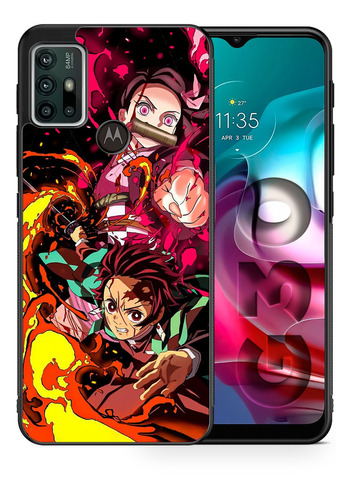 Funda Moto Demon Slayer Tanjiro Y Nezuko Kimetsu No Yaiba